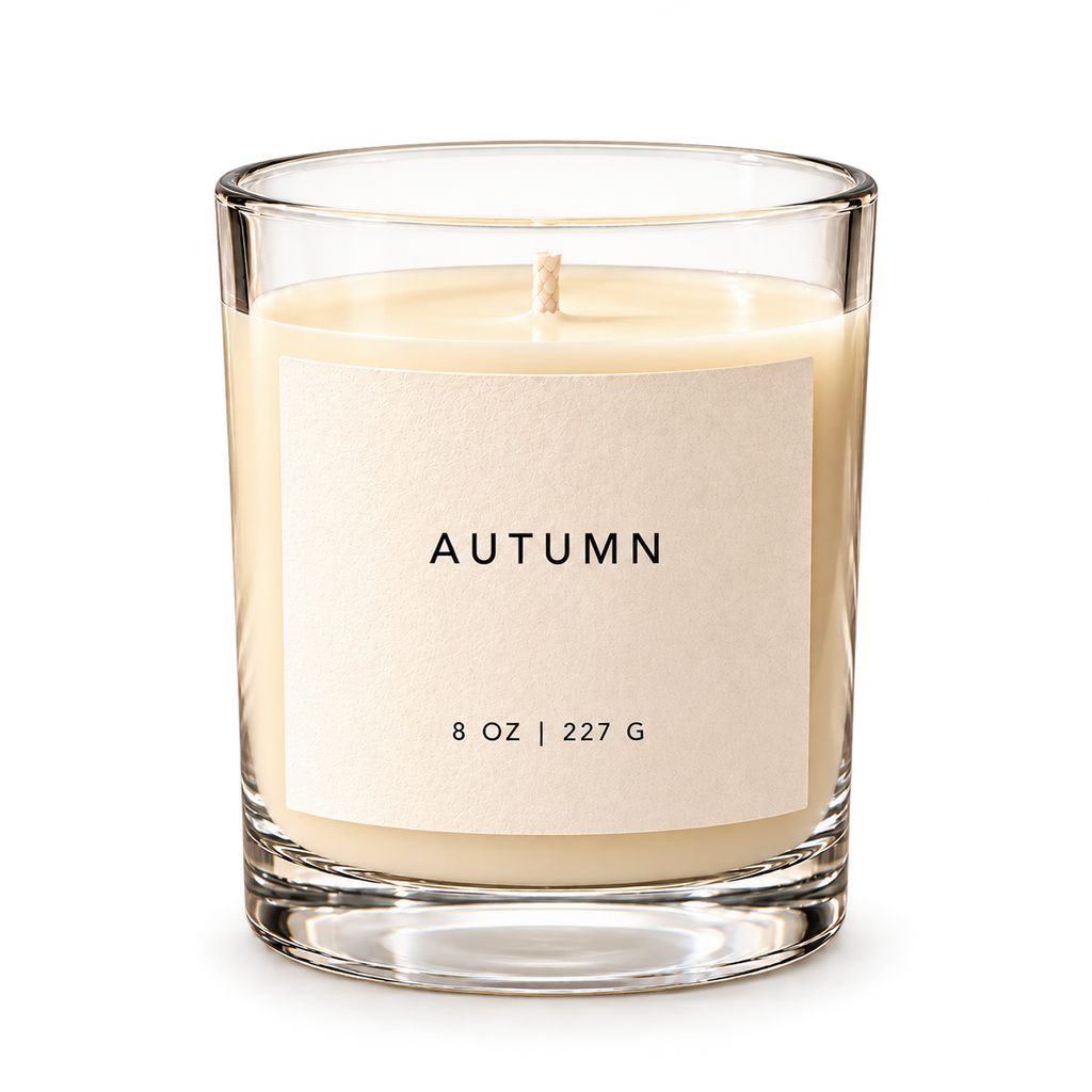 Lije Autumn — clear vessel, front view, transparent background