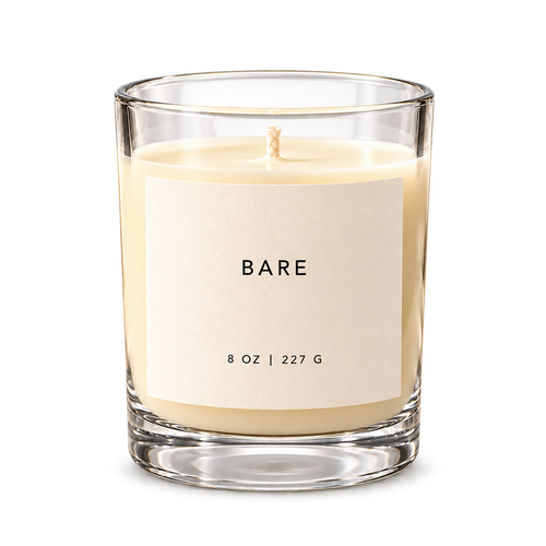 Lije Bare — clear vessel, front view, transparent background
