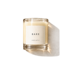 Lije Bare candle with scent ingredients, transparent background