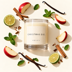 Lije Christmas Eve — original flat-lay scent profile with smooth lime slices
