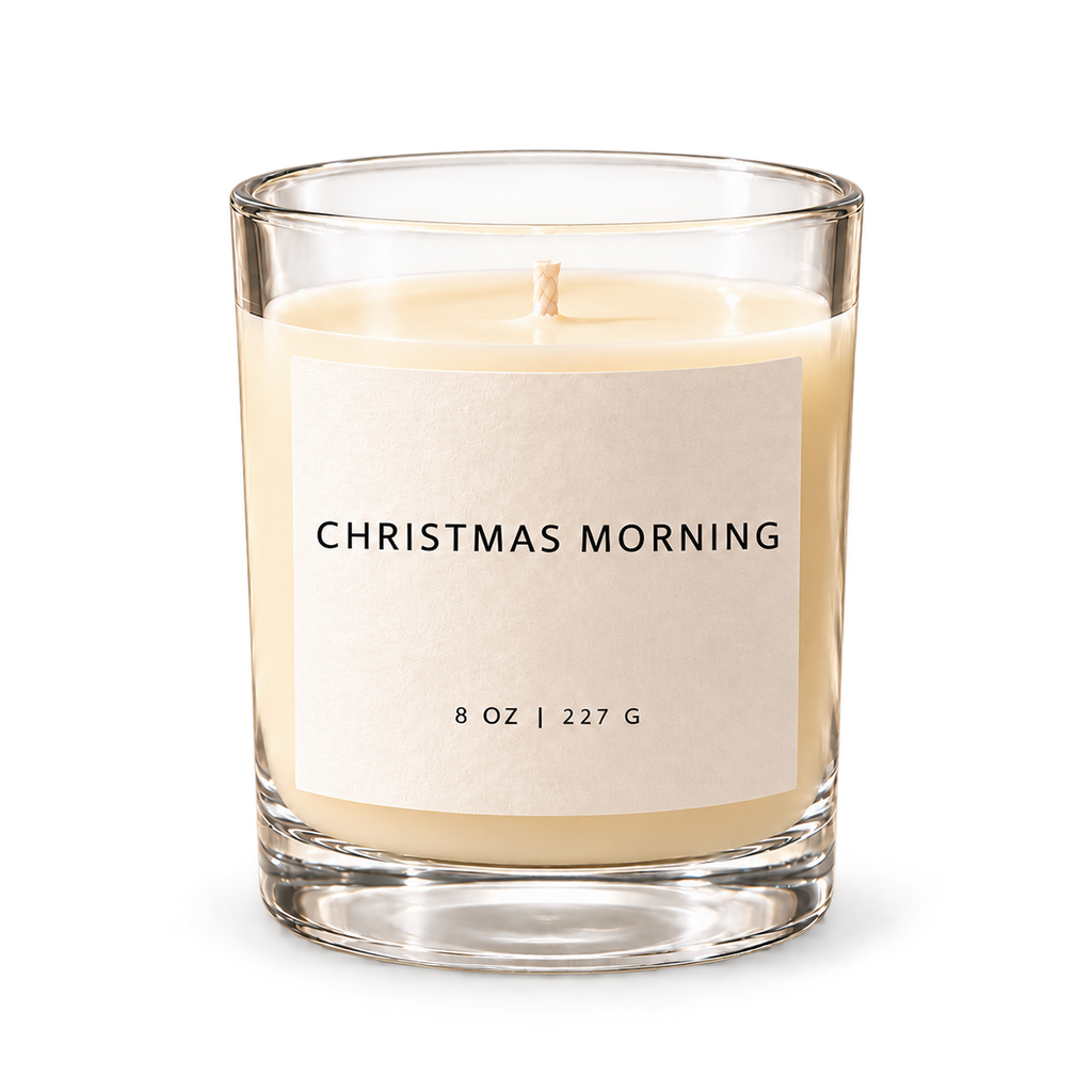Lije Christmas Morning — clear vessel, front view, transparent background