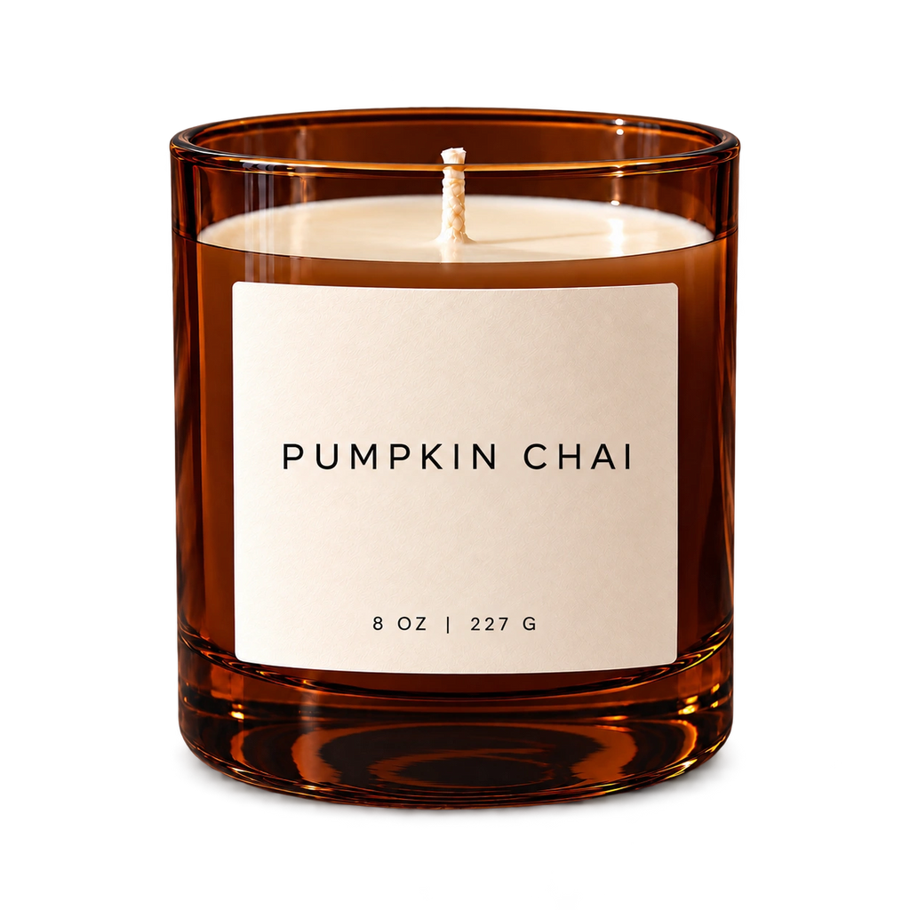 Lije Pumpkin Chai — amber vessel front