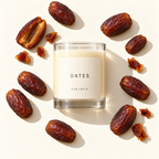 Lije Dates scent profile — corrected candle with juicy Medjool dates