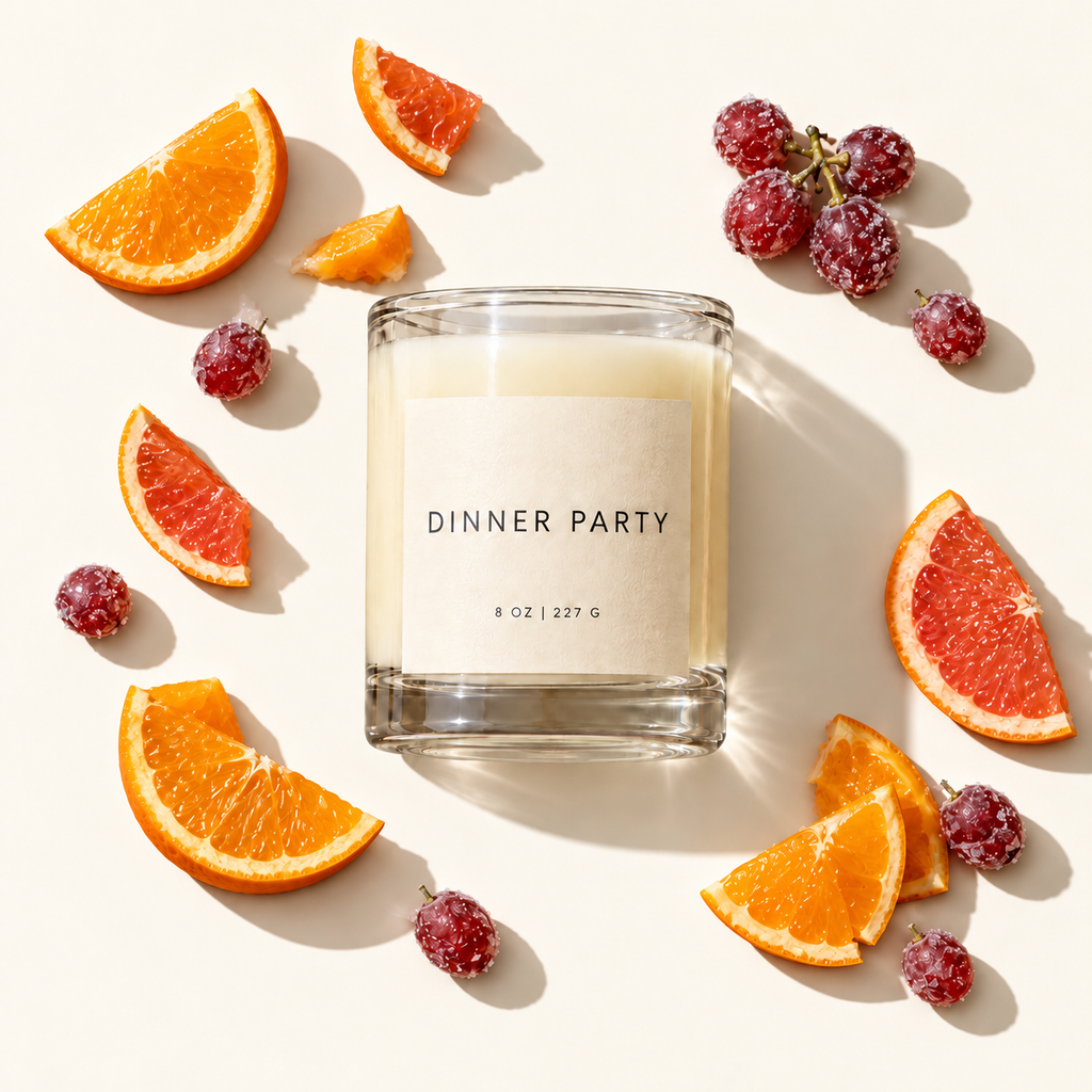 Lije Dinner Party scent profile on warm cream