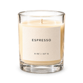 Lije Espresso — clear vessel, front view, transparent background