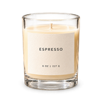 Lije Espresso — clear vessel, front view, transparent background