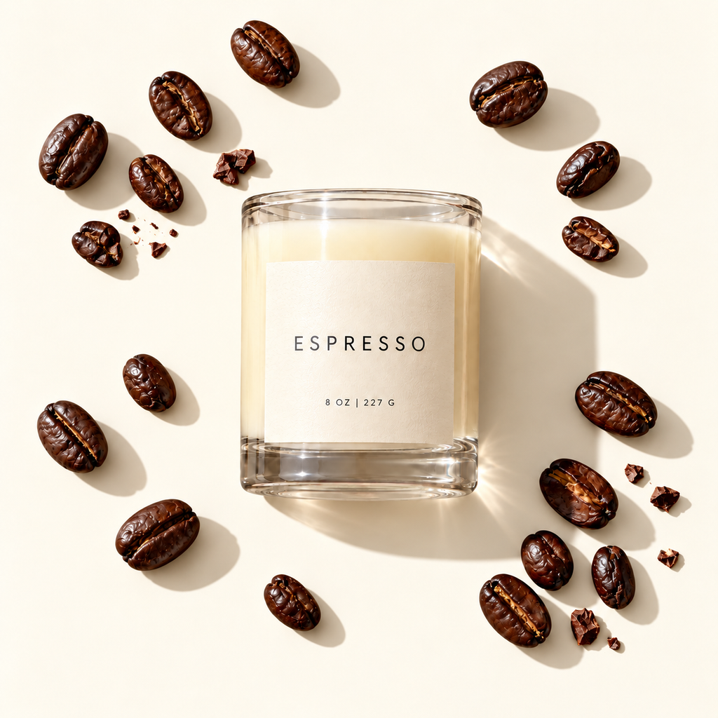 Lije Espresso scent profile on warm cream
