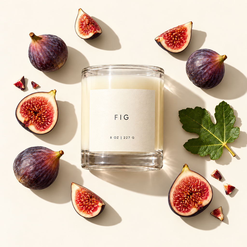 Lije Fig scent profile on warm cream