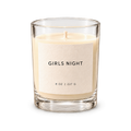 Lije Girls Night candle — clear glass vessel