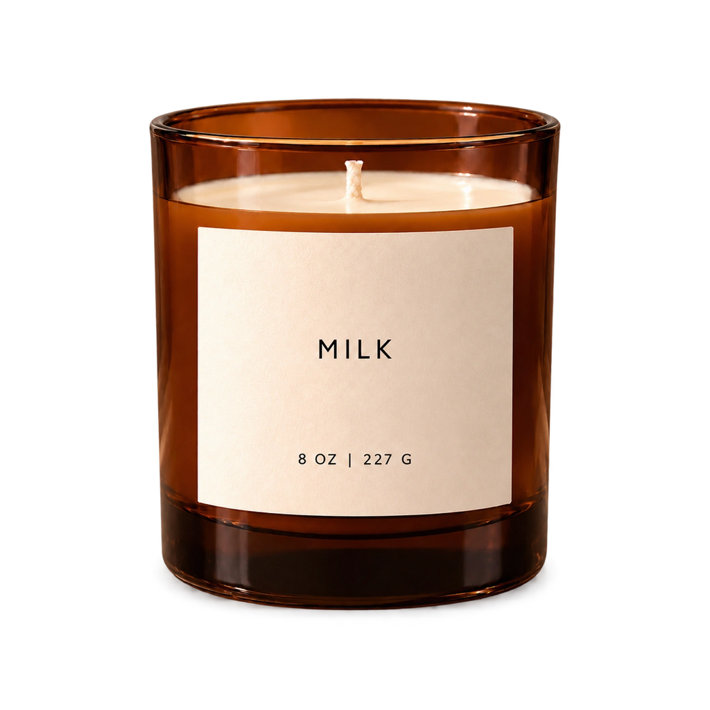 Lije Milk — amber vessel front