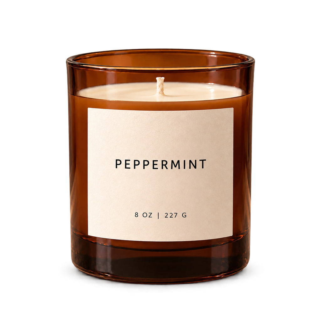 Lije Peppermint — amber vessel front
