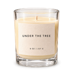 Under the Tree candle — clear vessel