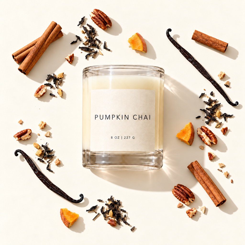 Lije Pumpkin Chai scent profile with small pumpkin pieces