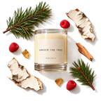 Under the Tree scent scene with pine, birchwood, raspberries, wood and amber